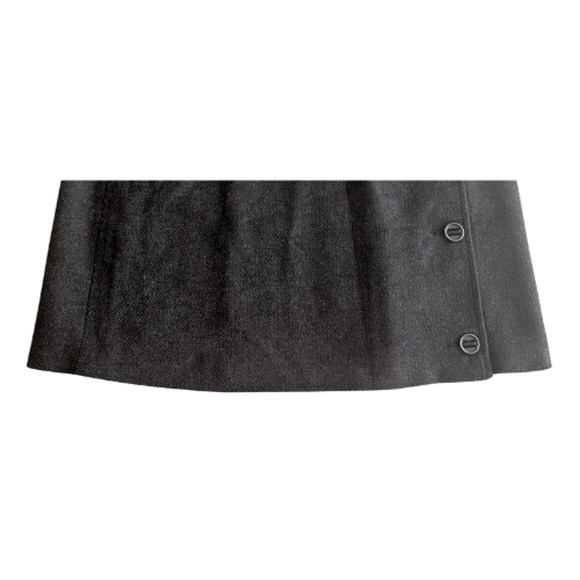 PrAna Nicky Wool-Blend Charcoal Gray Mini Skirt Size 12 - Picture 3 of 7